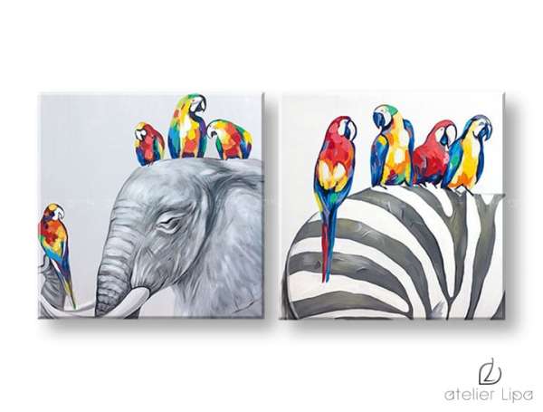 Szerzői reprodukció vászonra ANIMALS XOBDA037E2