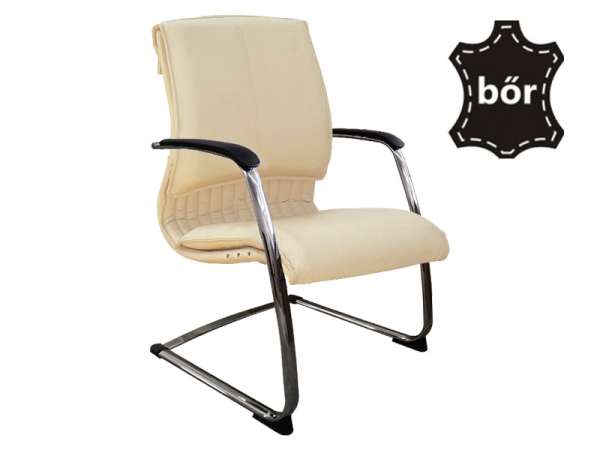 LIN-Curioso Visitor bőr tárgyalószék