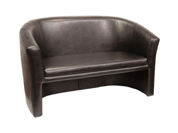 DIV-Club kétszemélyes tárgyalófotel, textilbőr