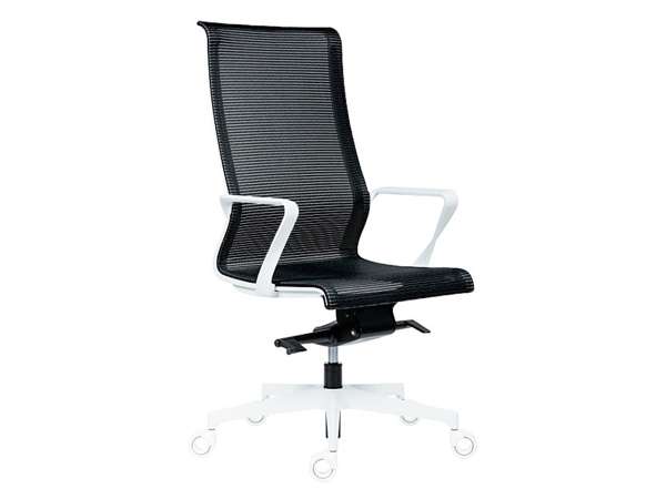 ANT-EpicH vezetői forgószék fehér vázzal karfákkal 