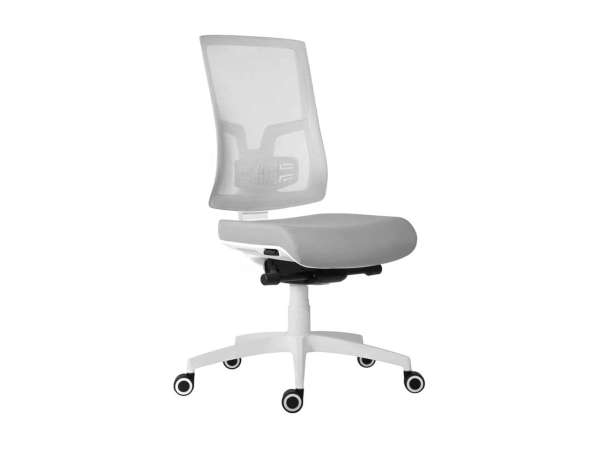 ANT-PURE net white modern forgószék deréktámasszal