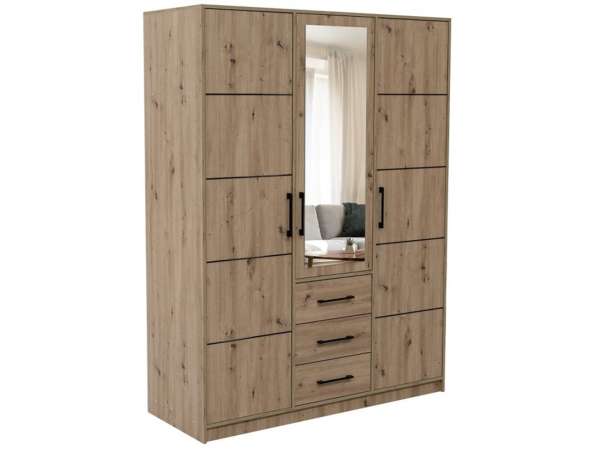 BAL-KOS D3 gardróbszekrény tükörrel