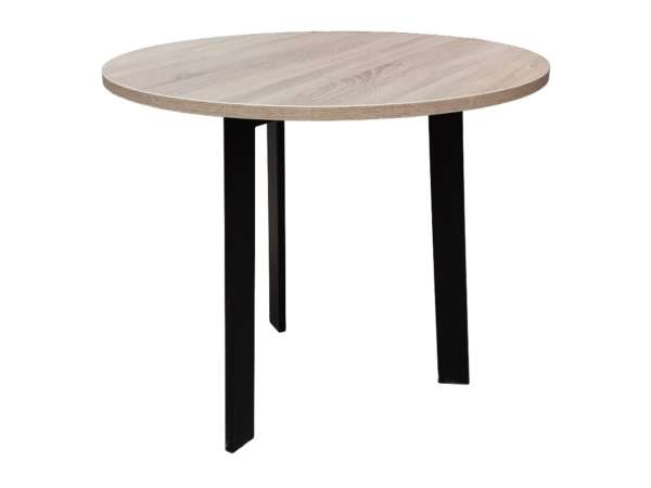 ALB-NY-HF04A kör tárgyalóasztal fekete vázzal (90cm)