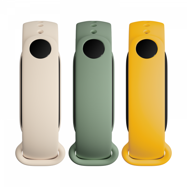 Mi Smart Band 6 Strap (3-pack) (Ivory, Olive, Yellow)