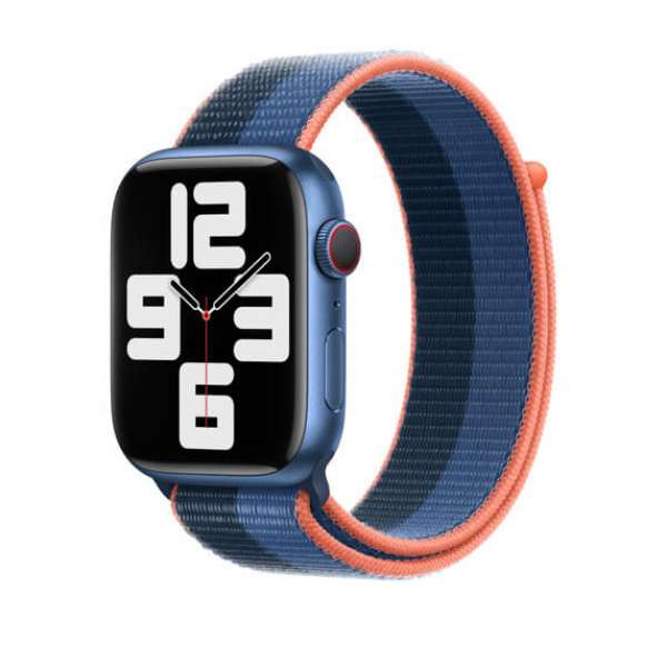 Szövet Apple Watch Szíj - Cinegekék-Mély indigókék - 38, 40, 41mm