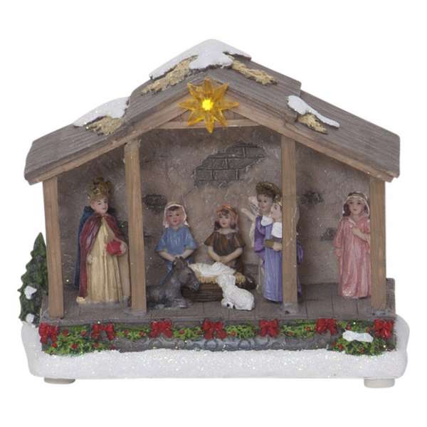 Nativity LED deco lámpa, elemes, 19 cm