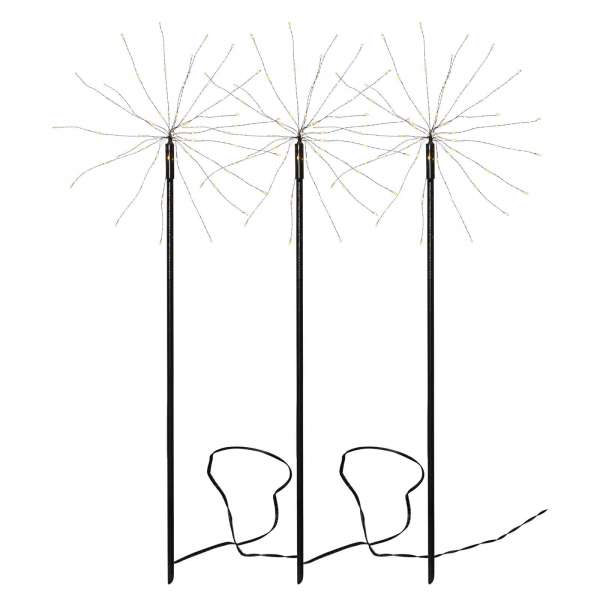 Firework Outdoor LED deco lámpa, 3 db melegfehér