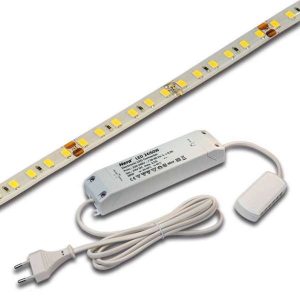 LED-csík Basic-Tape S, IP54, 4,000K, 500cm hosszúságú