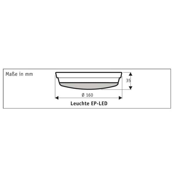 LED rászerelt lámpa Eco Plano II-höz, fehér