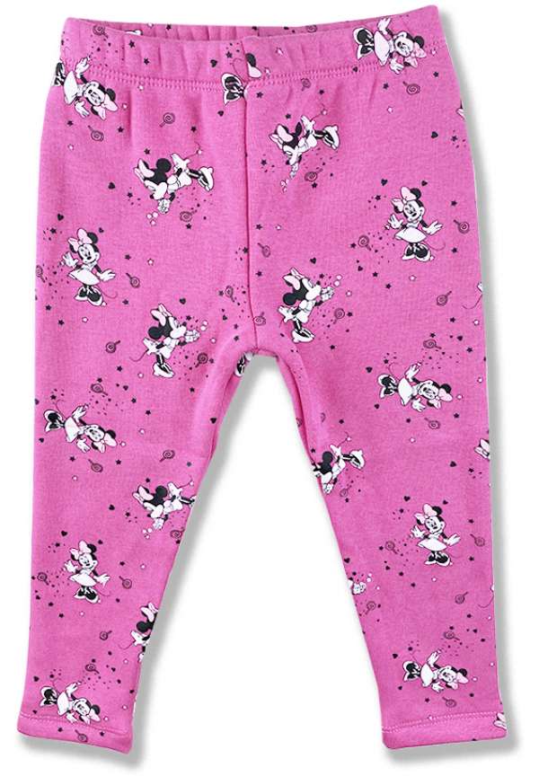 Baba és gyerek melegített leggings - Minnie, rozsaszín Méret: 62-68