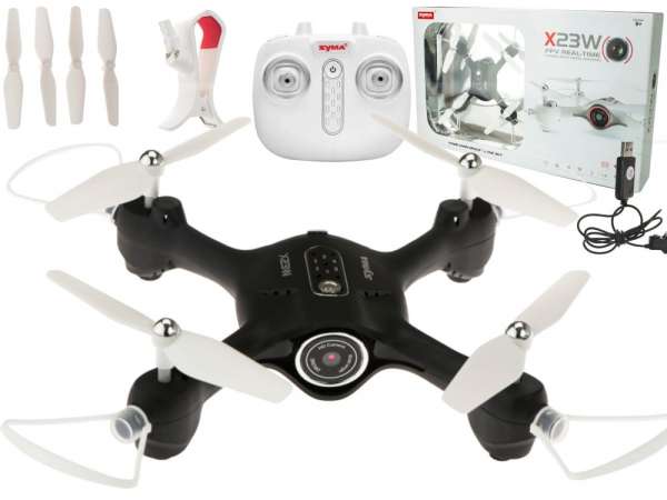 Syma X23W 2.4GHz 4CH FPV Wi-Fi RC drón fekete