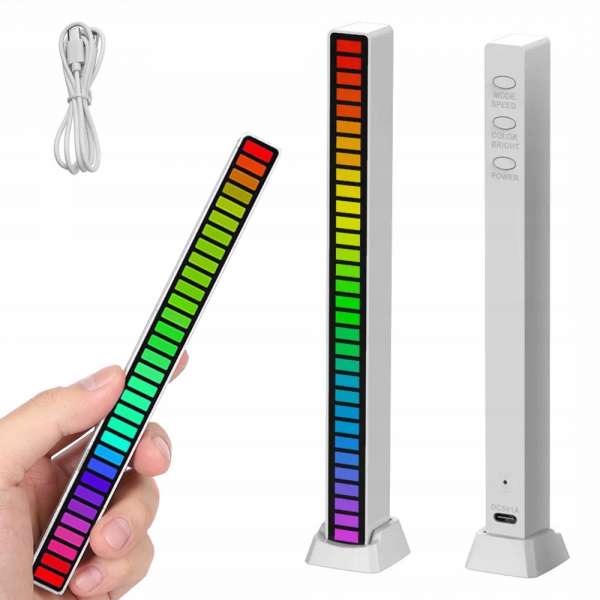 RGB LED VU méter - fehér