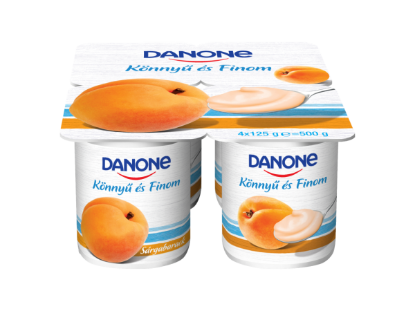 Danone könnyű és finom joghurt sárgabarack 4x125g