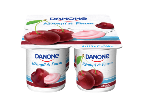 Danone könnyű és finom joghurt meggy 4x125g