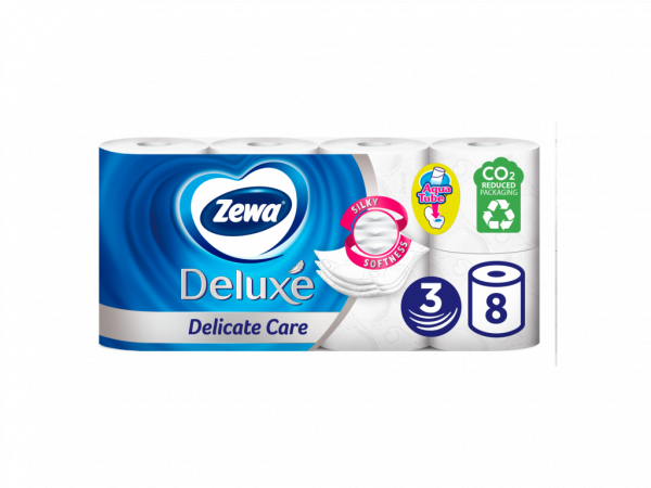 Zewa deluxe toalettpapír delicate care 3 rétegű 8 tekercs