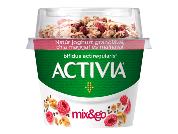 Danone Activia Mix&Go natúr jogh. granola-chia-málna 170g