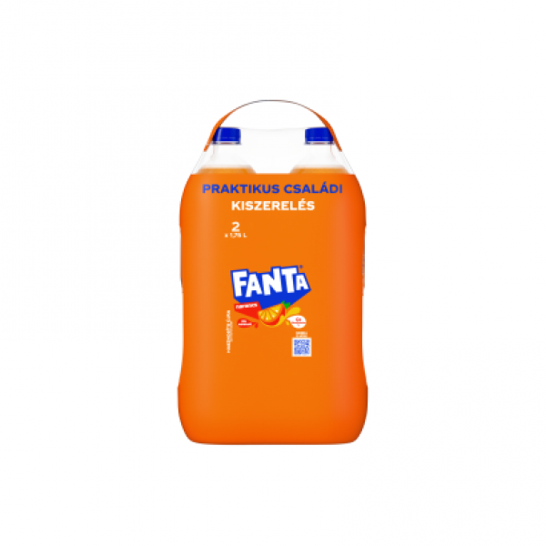 Fanta szénsavas narancsízű üdítőital 2 x 1,75 l