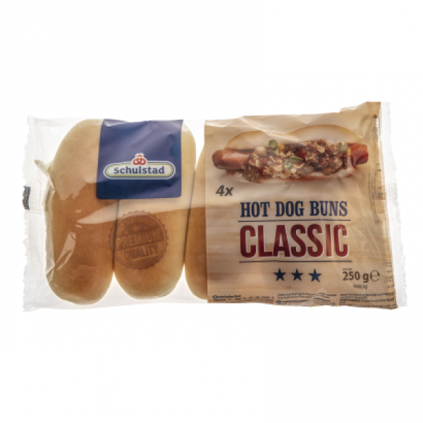 Schulstad Classic hot dog kifli 4 x 62,5 g (250 g)