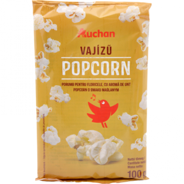 Auchan Kedvenc Popcorn vajízű 100 g