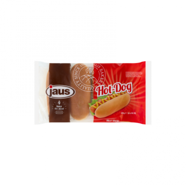 Jaus hot dog kifli 4 x 62,5 g (250 g)