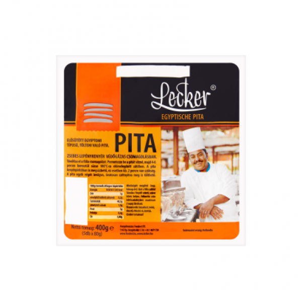 Lecker elősütött egyiptomi típusú, tölteni való pita 5 x 80 g