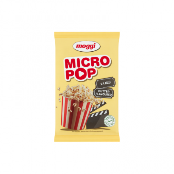 Mogyi Micro Pop mikrohullámú sütőben elkészíthető vajízű pattogatni való kukorica 100 g