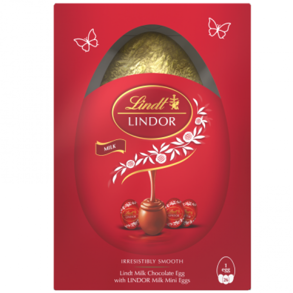 Lindt Lindor tejcsokoládé és mini tejcsokoládé tojások lágyan olvadó töltelékkel 215 g