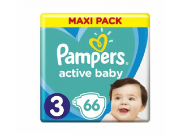 Pampers Active Baby Maxi Pack M3 Pelenka, 66 db