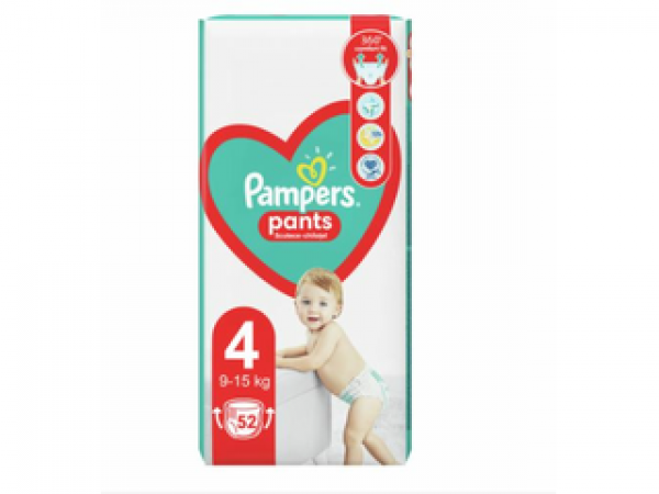 Pampers Active Baby Jumbo Pack pelenka, 4-es méret, 52 db