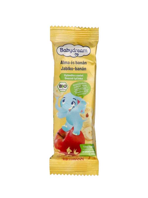 Babydream Bio Gyümölcsszelet Alma- Banán Ízu 1 Éves Kortól - 25 g