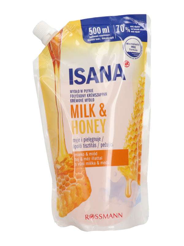 Isana tej és méz folyékony szappan utántöltő - 500 ml