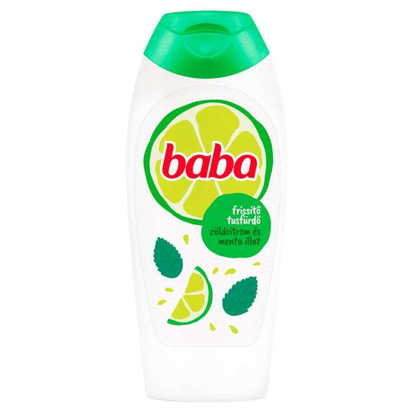 Baba Zöldcitrom és Menta frissitő tusfürdő - 400 ml