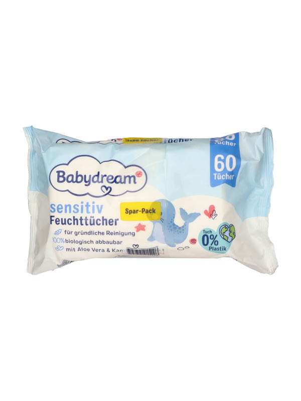 Babydream Classic törlőkendő (3x60 db) - 180 db