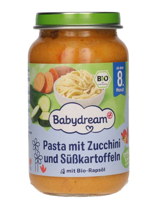 Babydream üveges bébiétel tészta+cukkini 8 hónapos kortól -  220 g