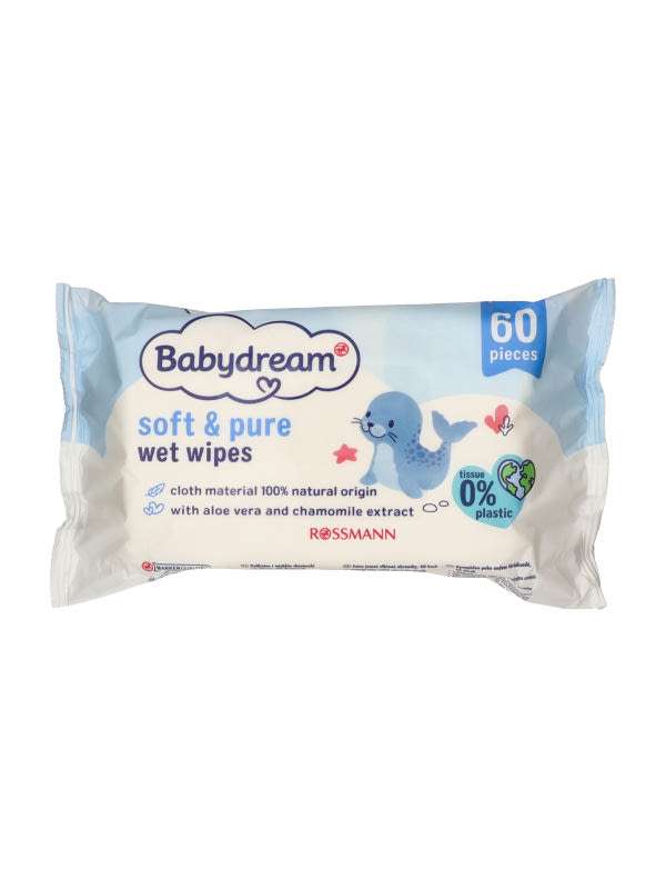 Babydream Classic törlőkendő - 60db