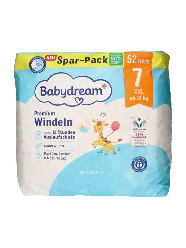 Babydream Duopack Jumbo pelenka 7-es 17+ kg - 52 db