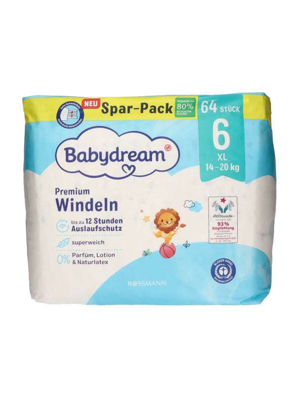 Babydream Pelenka Duopack XL 6-os 14-20 kg - 64 db
