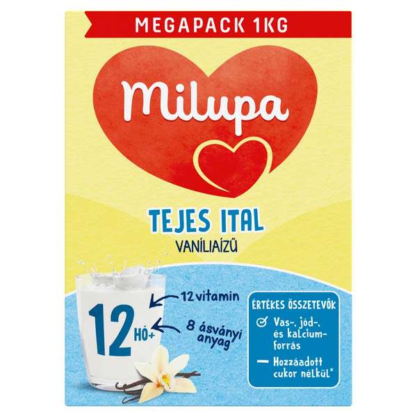 Milupa vanília ízű tejes ital 1  éves kortól - 1000 g