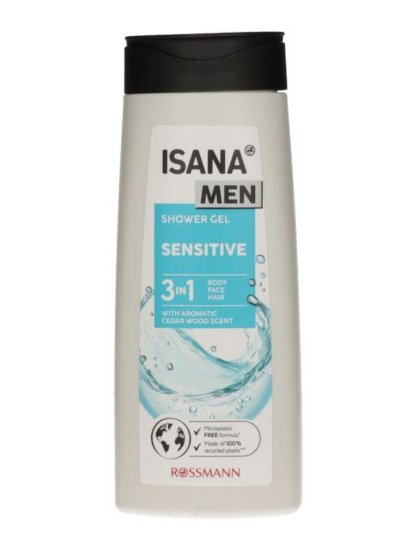 Isana Men Sensitive 2in1 tusfürdő - 300 ml