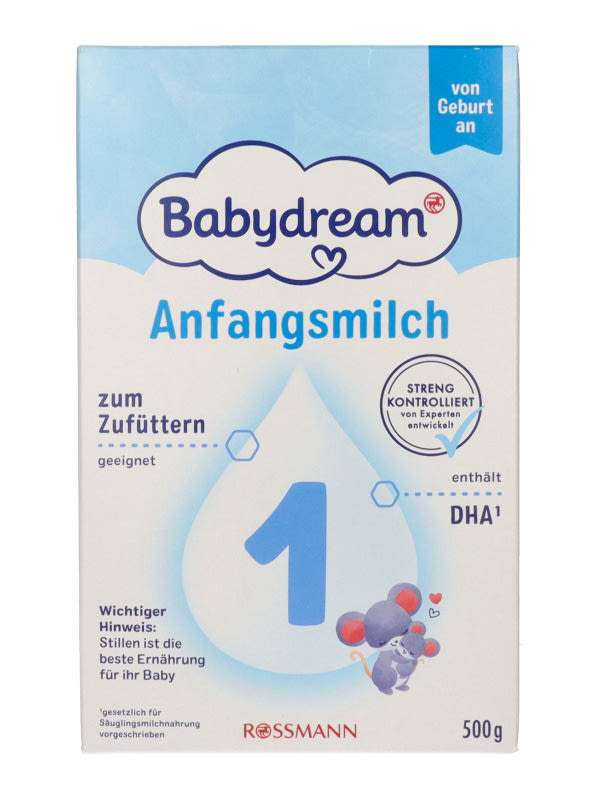 Babydream 1-es Tejalapú Anyatej-Helyettesíthető Tápszer Születéstől Kezdődően - 500 g