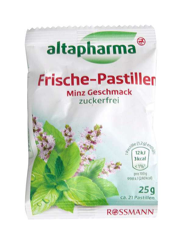 Altapharma mentolos cukorka - 25 g