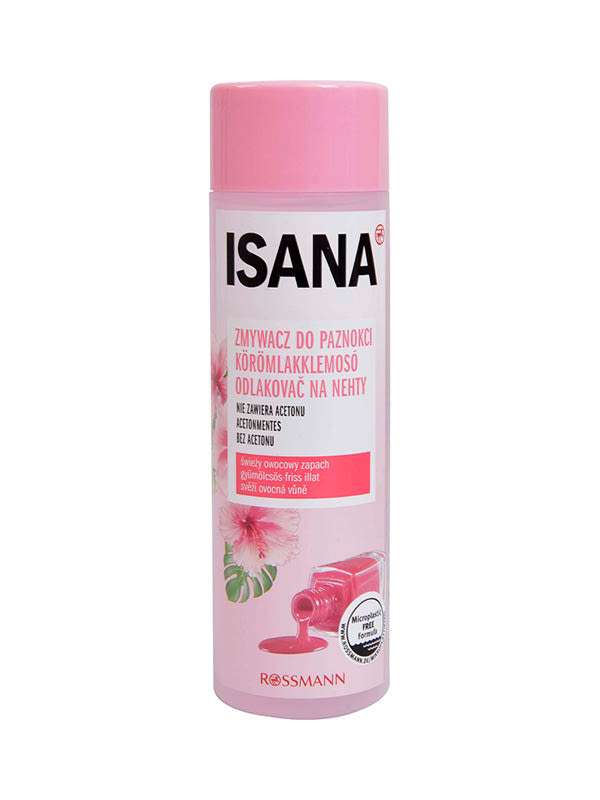 Isana körömlakk lemosó acetonmentes - 200 ml