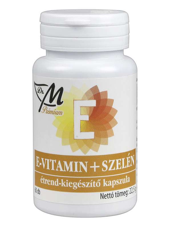Dr.M Prémium E-vitamin + Szelén kapszula - 60 db
