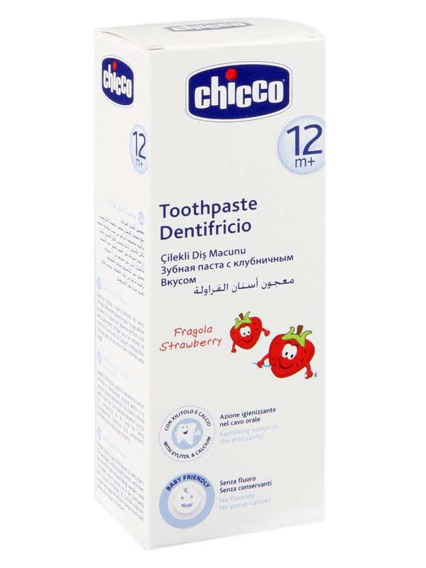 Chicco Fogkrém Eper Ízű 12 Hónapos Kortól - 50 ml