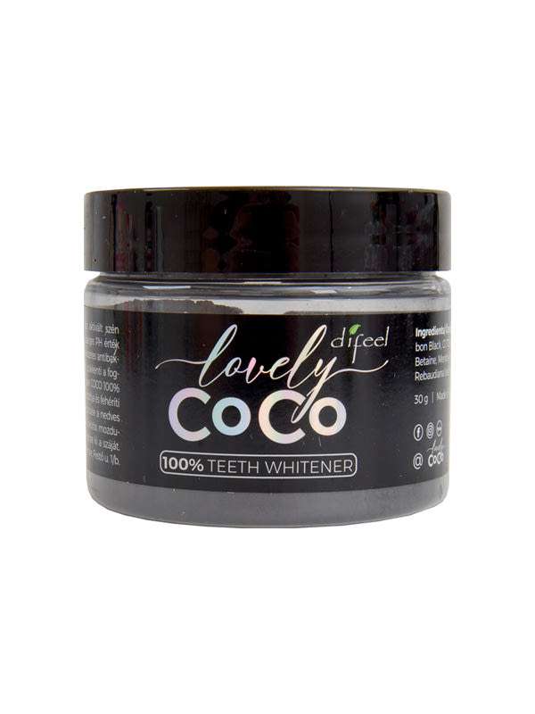 Difeel Lovely Coco Szén fogfehérítõ por - 30 g
