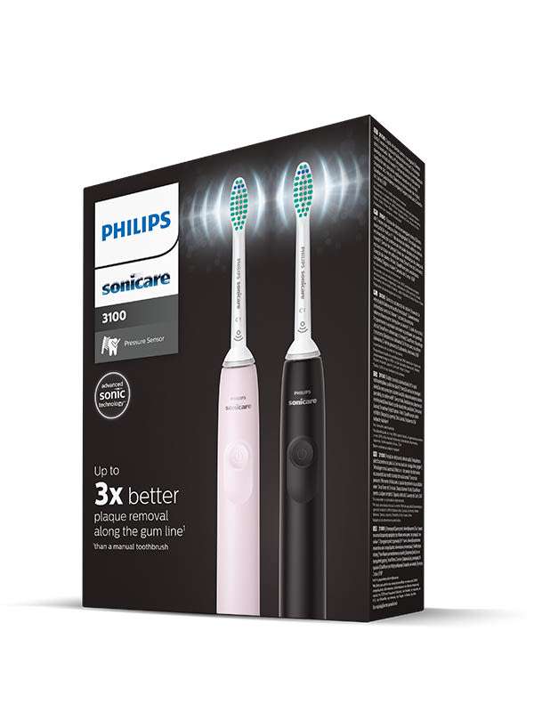 Philips Sonicare 3100 elektromos fogkefe, rózsaszín és fekete - 2 db