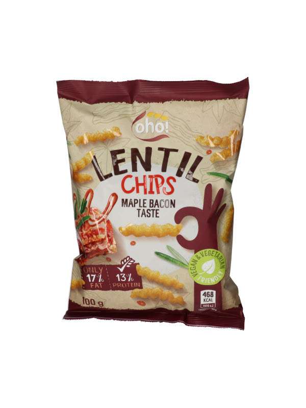 Oho Lencse Snack juharszirup- bacon - 100 g