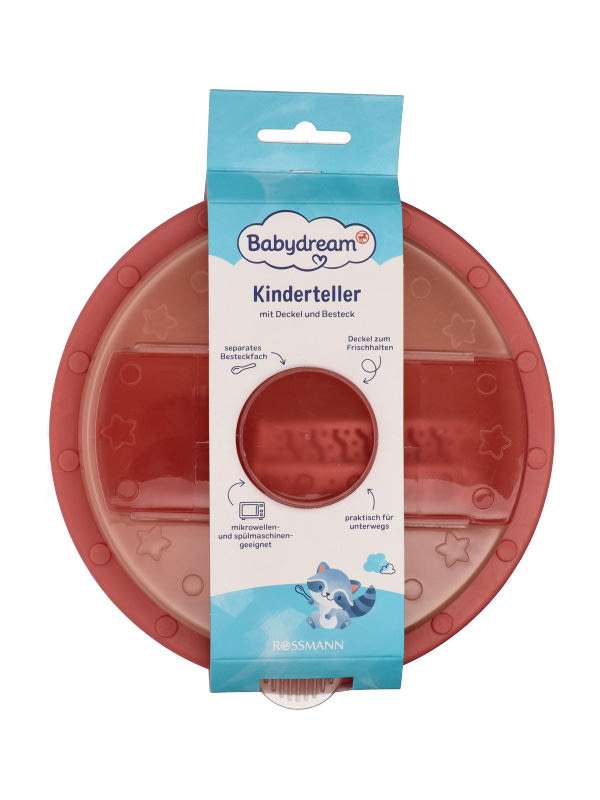 Babydream  gyerektányér evőeszközzel - 1 db