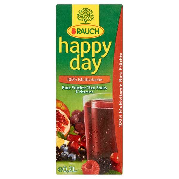 Rauch happy day 100% piros multivitamin - 0,2 l