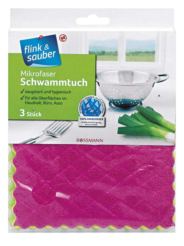 Flink & Sauber Mikroszálas Szivacs Törlőkendő - 1 db